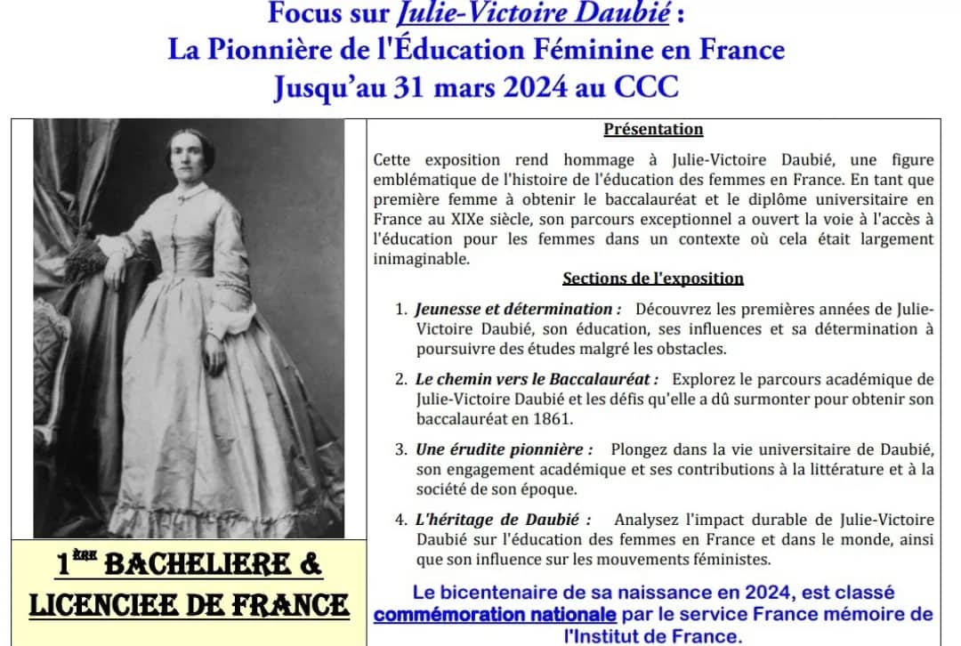 Lire la suite à propos de l’article Focus sur Julie Victoire Daubié : Pionnière de l’éducation et de la presse féminine